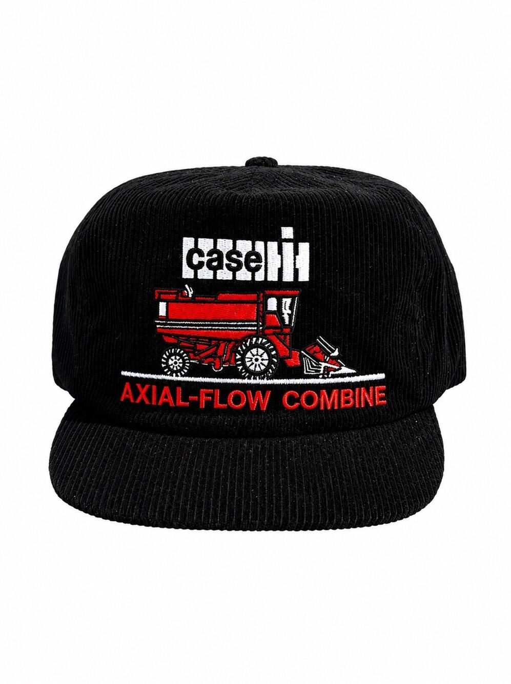 Case IH Axial Flow Combine Embroidered Logo Corduroy Trucker Hat SnapBack